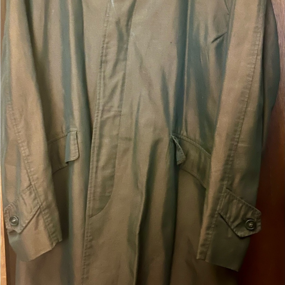 Men's Olive Green Over Coat (Chameleon,Fabric Green/Purple)